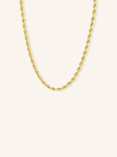 3mm Gold Rope Chain Necklace