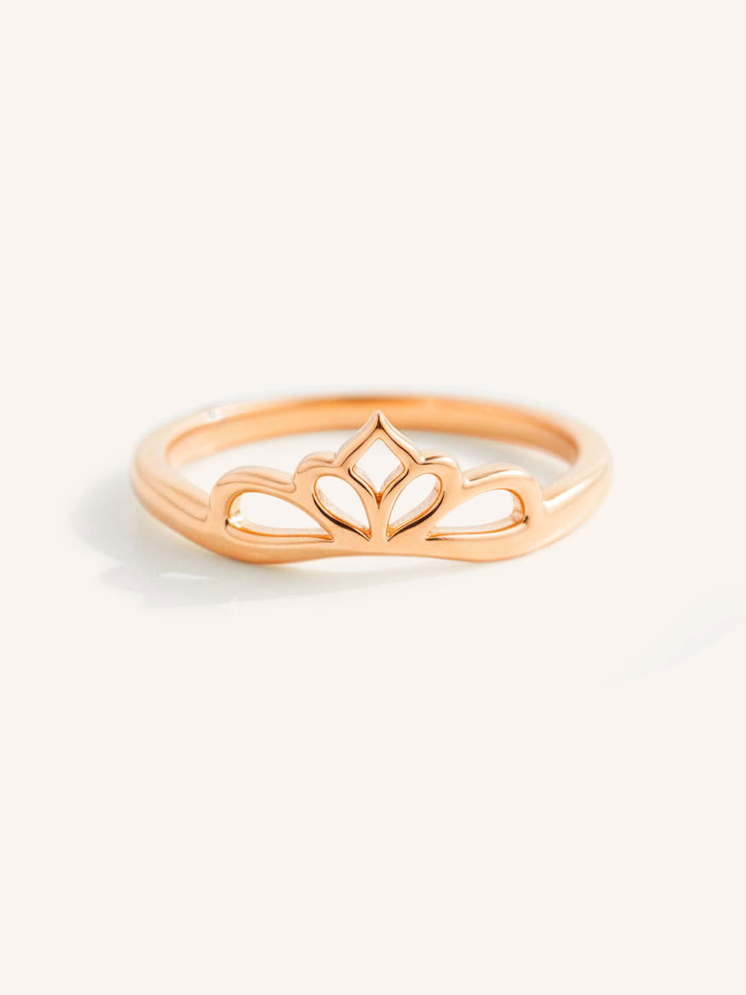 Stackable Gold Crown Ring