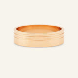 Dualine 6MM Grooved Flat Band