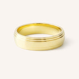 Double Stepped Edge 6MM Band