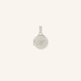 Engravable Round Locket Pendant