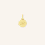 Engravable Round Locket Pendant