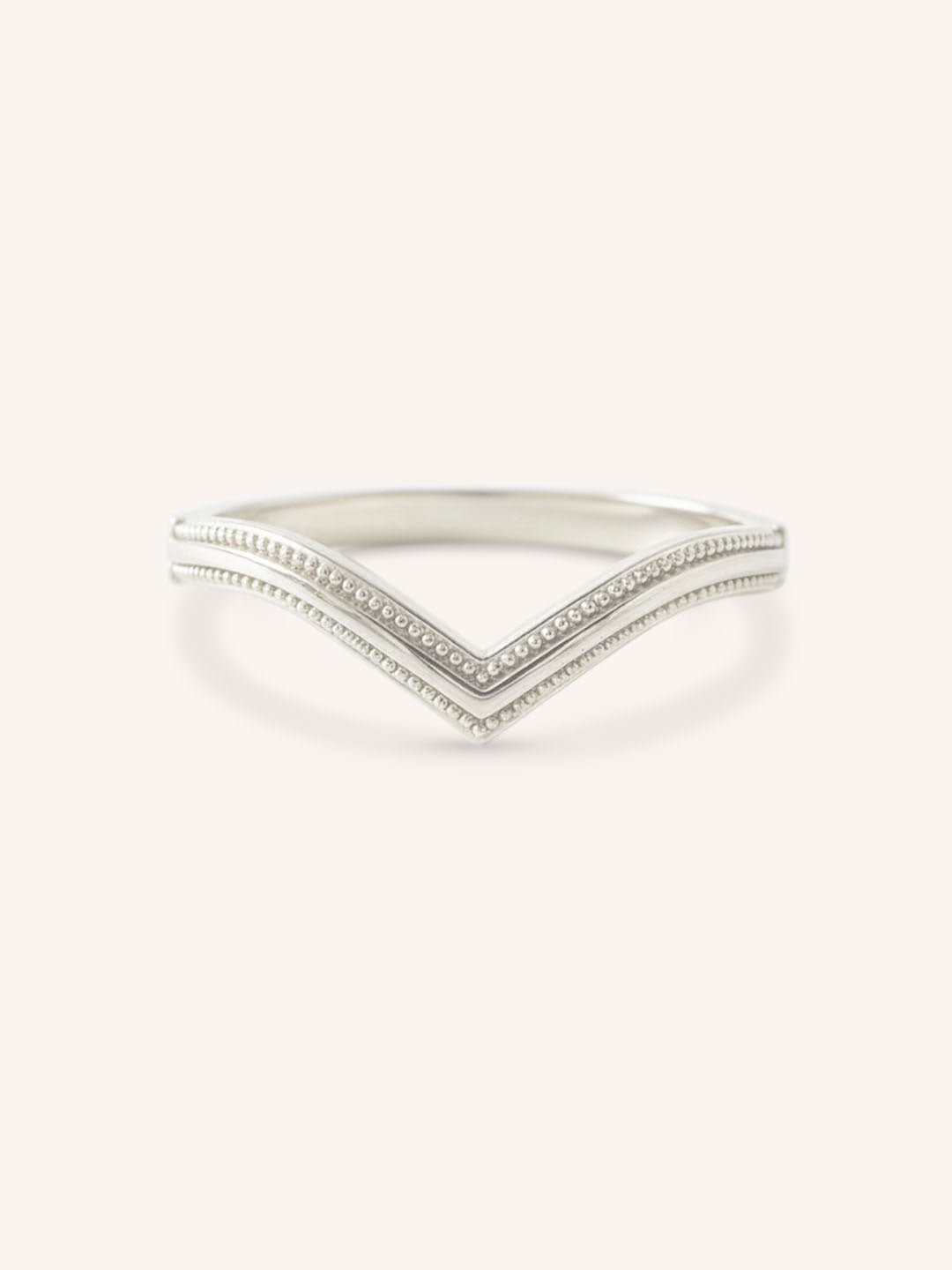 Milgrain V-Shaped Ring Band