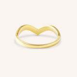 Milgrain V-Shaped Ring Band