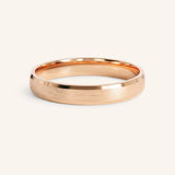 3MM Beveled Edge Satin Finish Center Wedding Band
