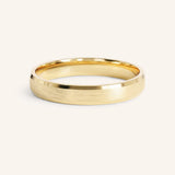 3MM Beveled Edge Satin Finish Center Wedding Band