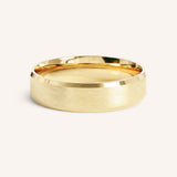 5MM Beveled Edge Satin Finish Center Wedding Band