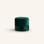Emerald Green Velvet Backdrop Single Ring Box closed view