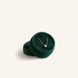 Velvet Backdrop Necklace Box - Emerald Green