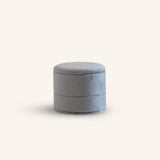 Velvet Backdrop Double Ring Box - Grey