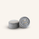 Velvet Backdrop Double Ring Box - Grey