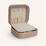 Rorie Leatherette Jewelry Case with Mirror - Pink