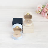 Marina Linen Single Ring Box - Beige