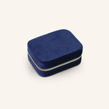 Richa Velveteen Rectangle Travel Case - Blue