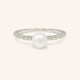 Mermaid's Tear Pearl Rope Ring