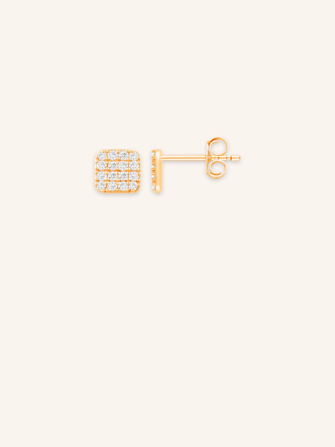 Diamond Cluster Stud Earrings