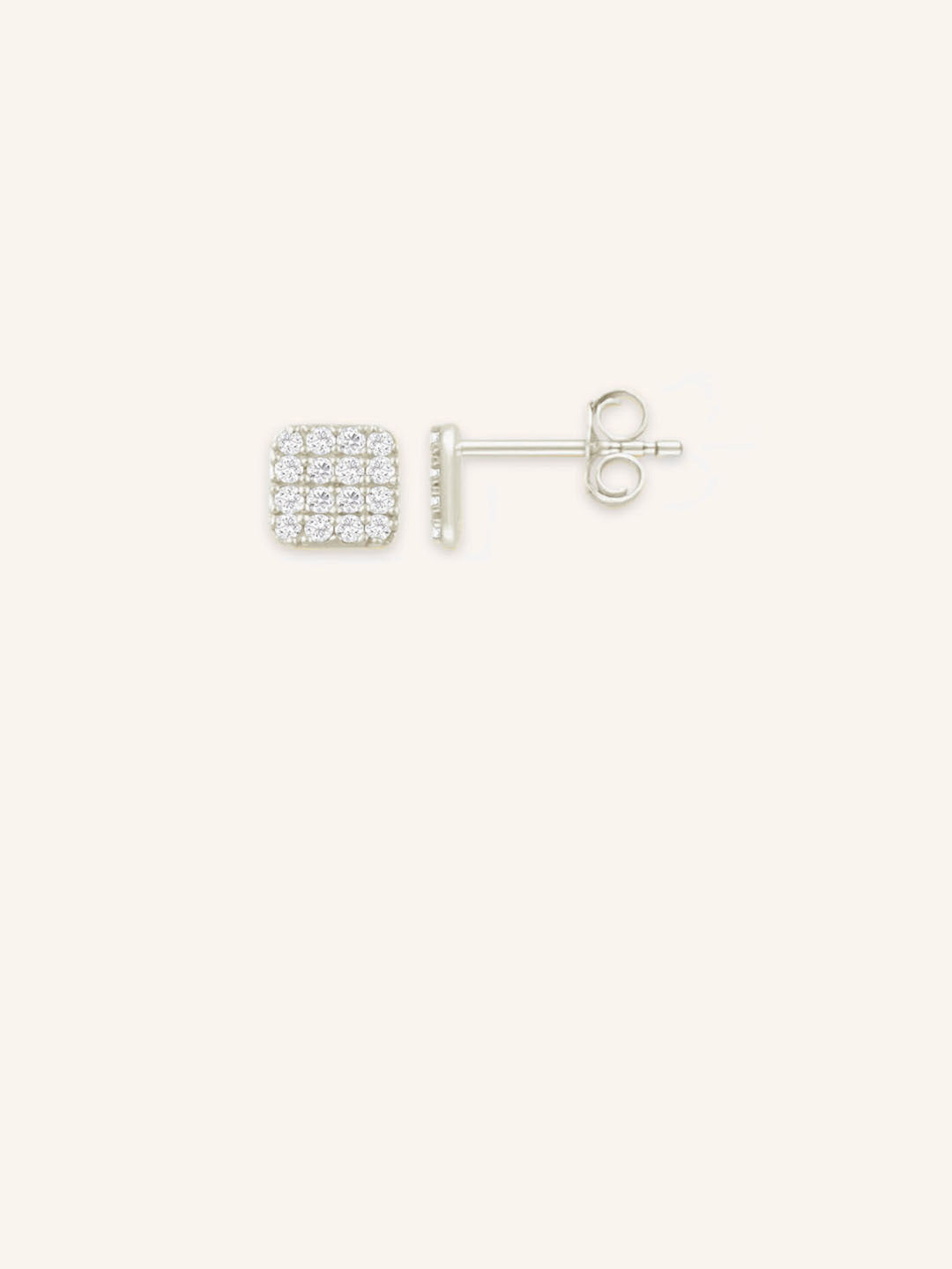 Diamond Cluster Stud Earrings