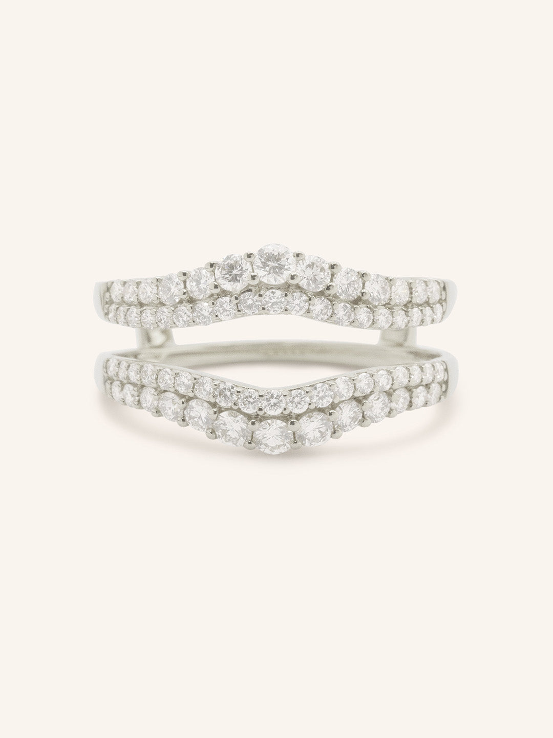 Bayley Double Band Diamond Ring Guard