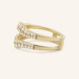 Bayley Double Band Diamond Ring Guard