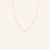 Deity Diamond Station Bridal Necklace