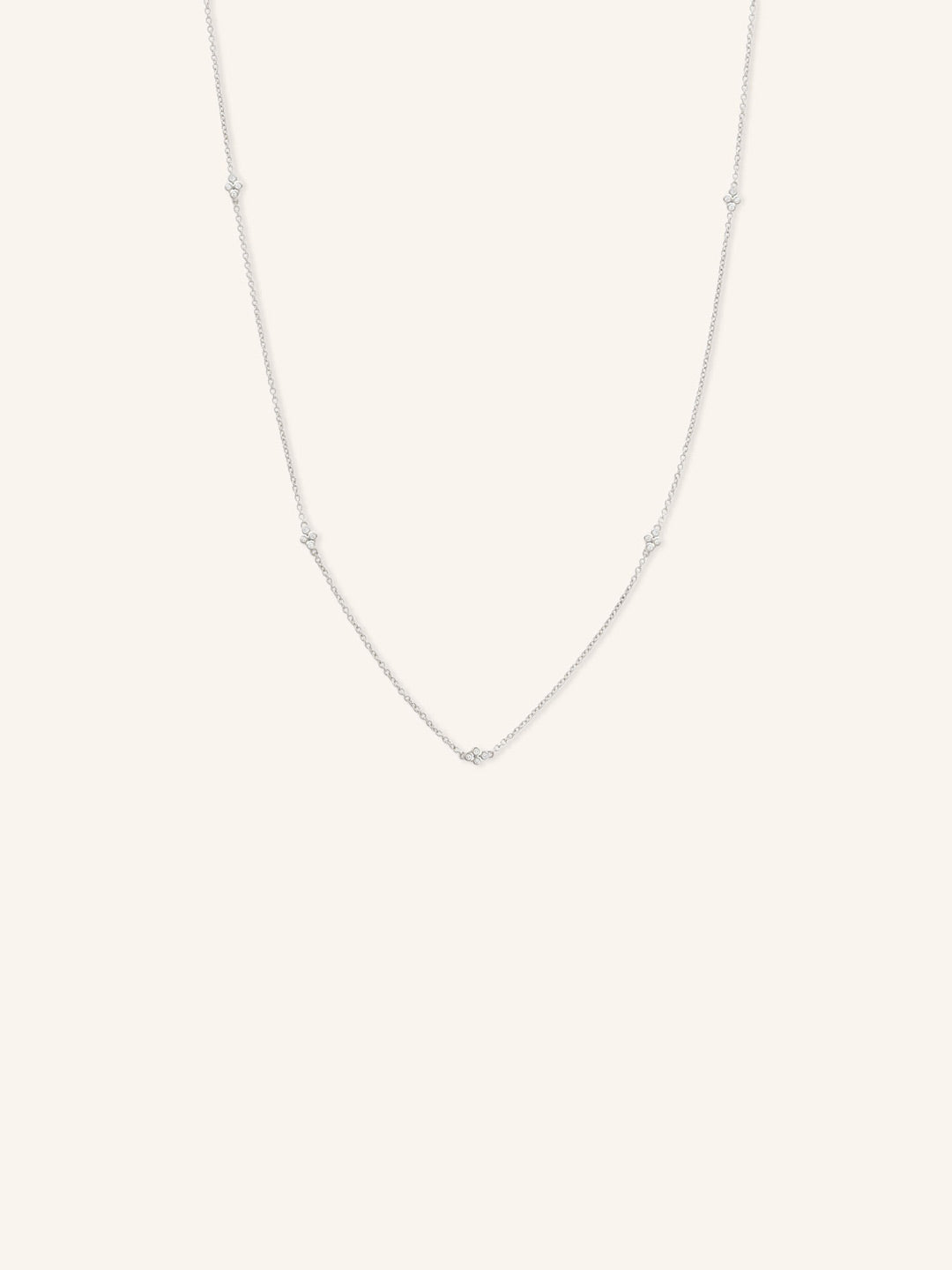 Deity Diamond Station Bridal Necklace