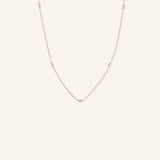 Baguette 5-Stone Diamond Station Necklace