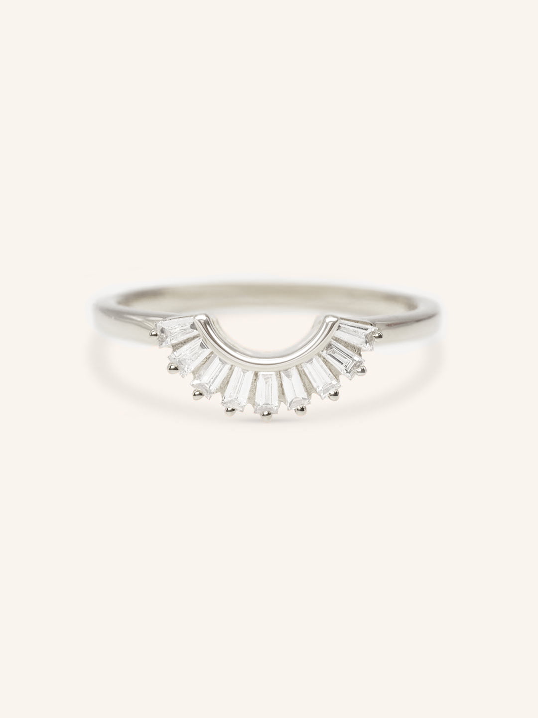 Messina Curved Diamond Wedding Band