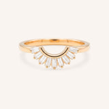 Messina Curved Diamond Wedding Band