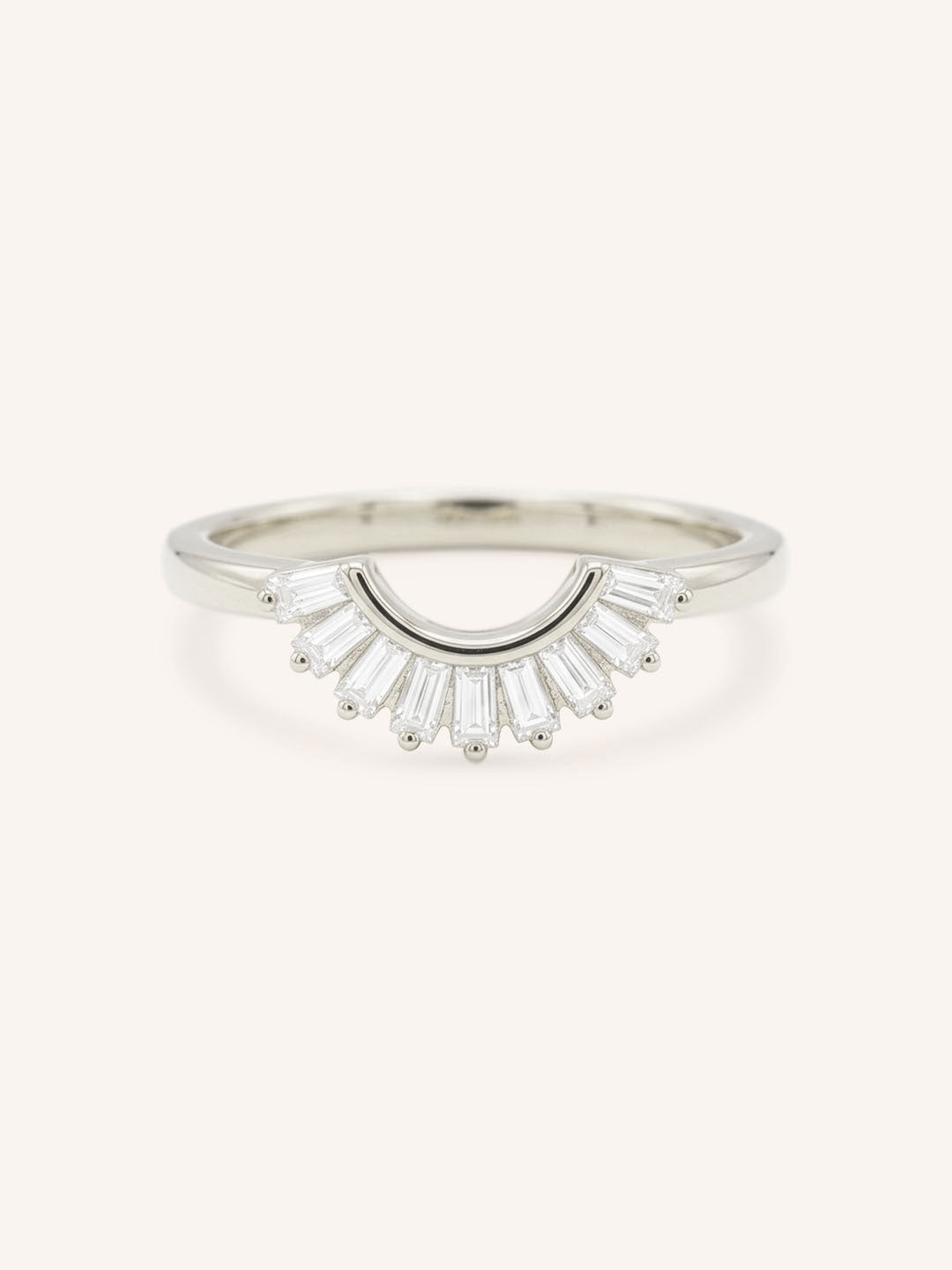 Messina Curved Diamond Wedding Band