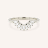 Messina Curved Diamond Wedding Band