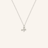 Petite Airplane Diamond Necklace