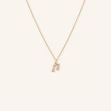 Petite Music Note Diamond Necklace