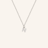 Petite Initial "N" Diamond Necklace