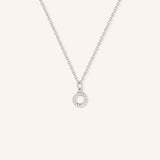 Petite Initial "O" Diamond Necklace