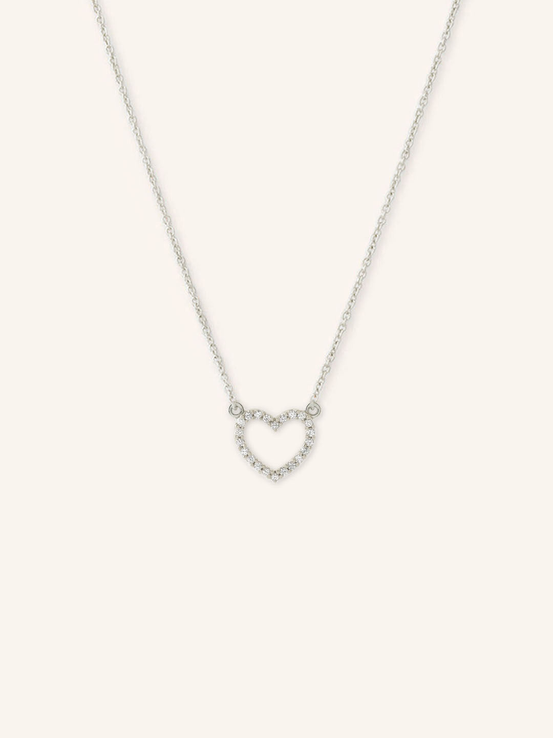 Tyene Diamond Heart Necklace