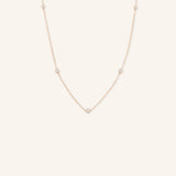 Pixley Diamond Five-Station Bezel Necklace