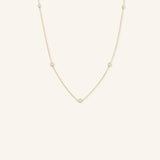 Pixley Diamond Five-Station Bezel Necklace