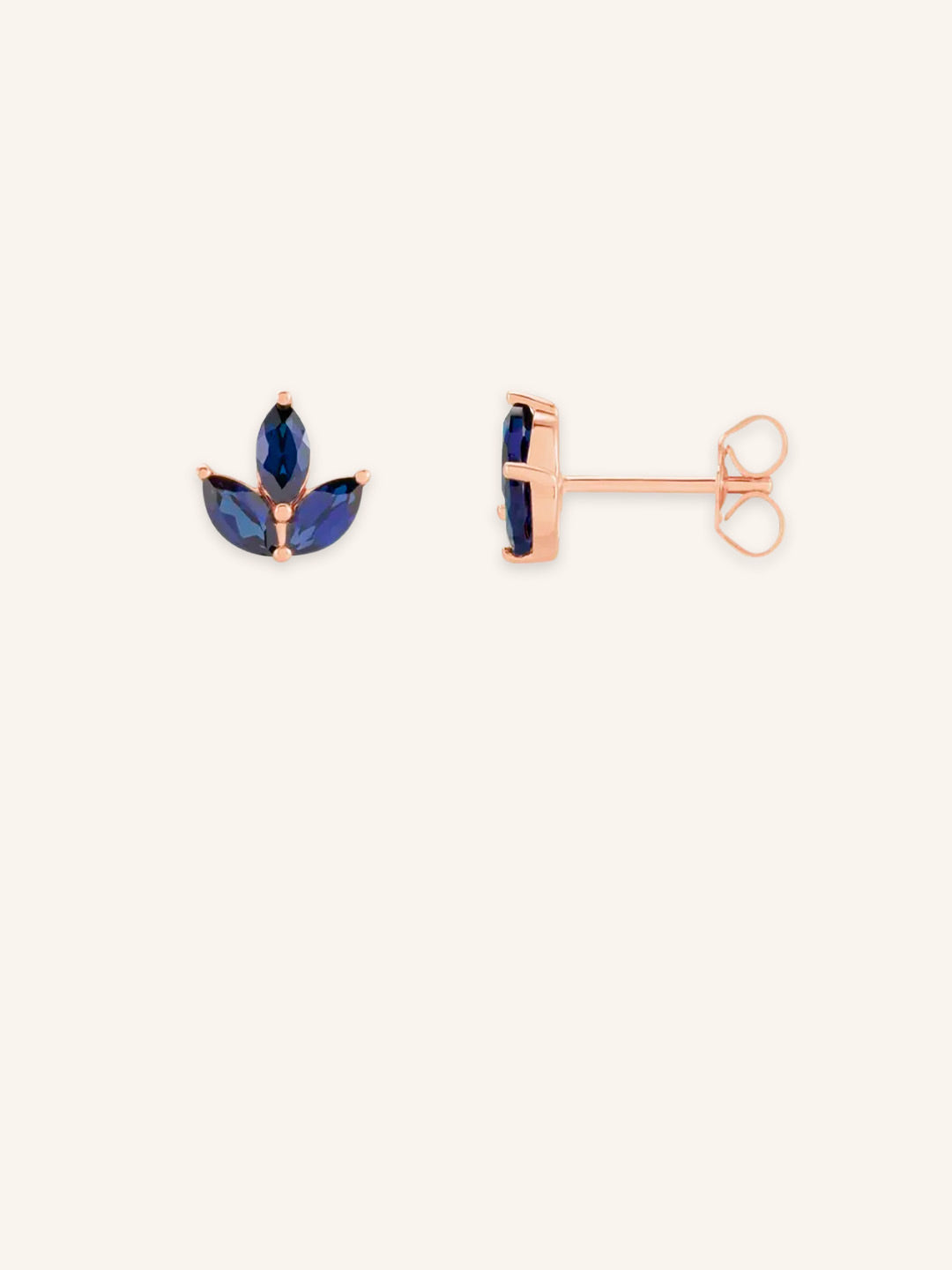 Marlena Blue Sapphire Cluster Earrings