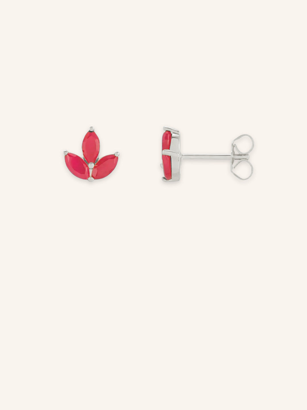 Marlena Ruby Cluster Earrings