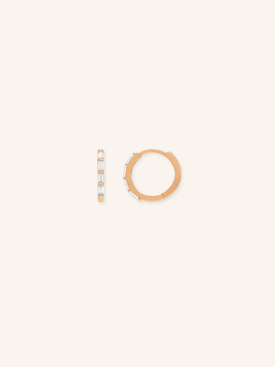 Alicia Diamond Hoop Earrings