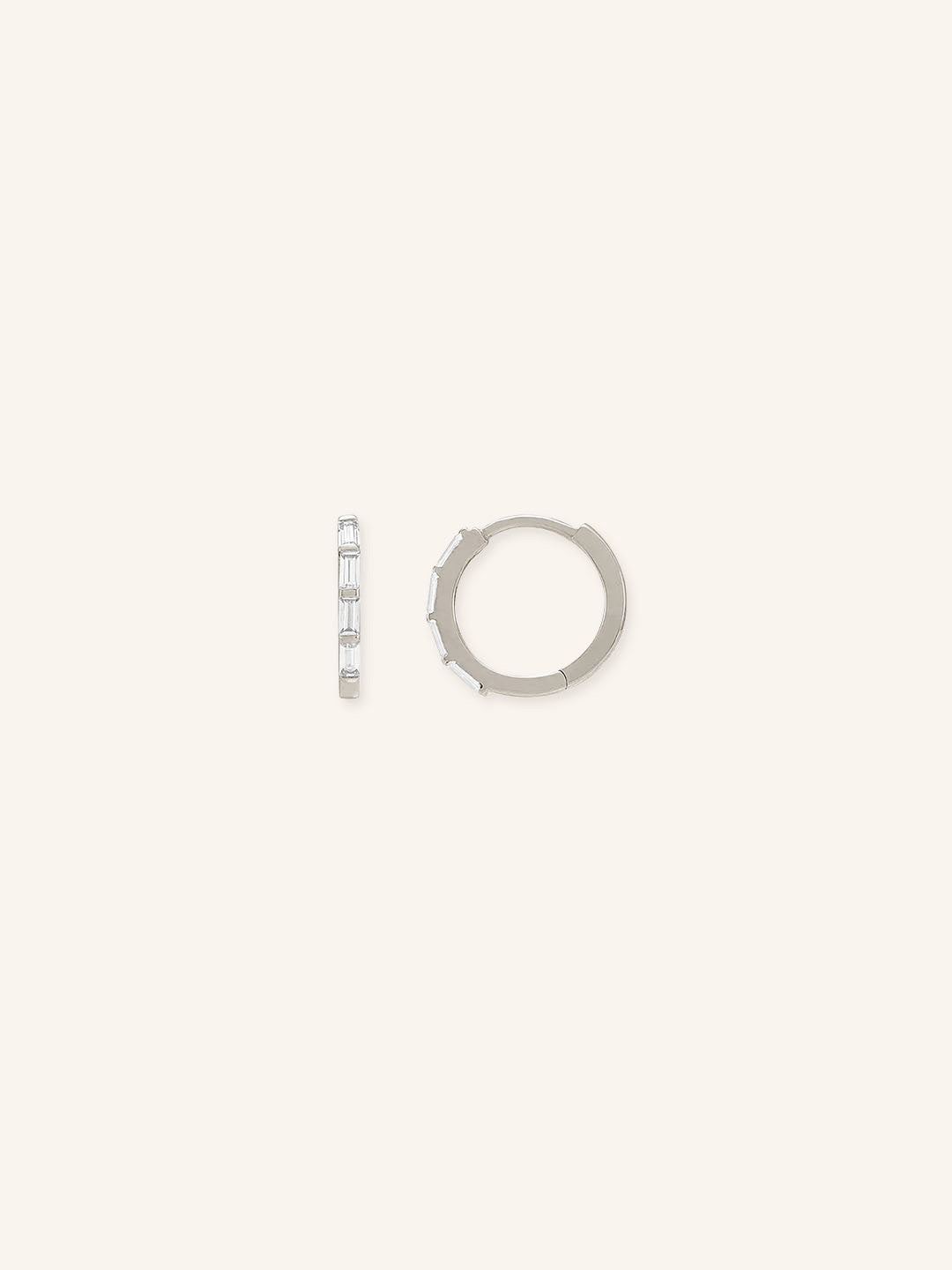 Alicia Diamond Hoop Earrings