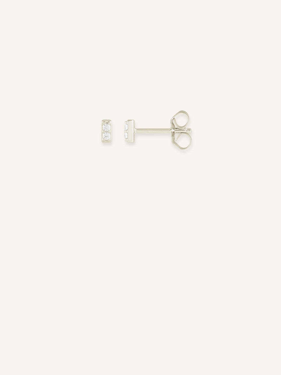 Down the Aisle 2 Diamond Bar Stud Earrings