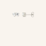 Nevada Diamond Two-Stone Stud Earrings