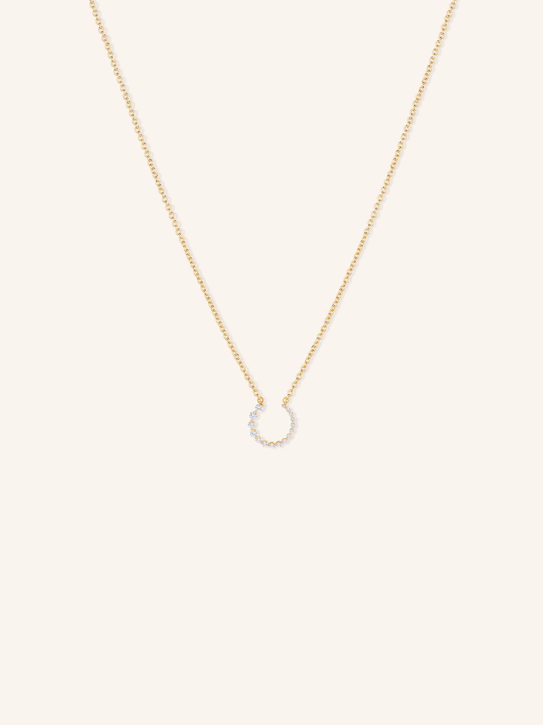 Graduated Circle Diamond Necklace