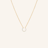 Graduated Circle Diamond Necklace