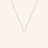 Graduated Circle Diamond Necklace