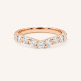 Lavale Curved Diamond Wedding Band