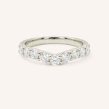 Lavale Curved Diamond Wedding Band