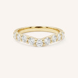 Lavale Curved Diamond Wedding Band