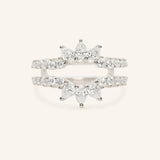 Hawthorne Double Band Pear Diamond Ring Guard